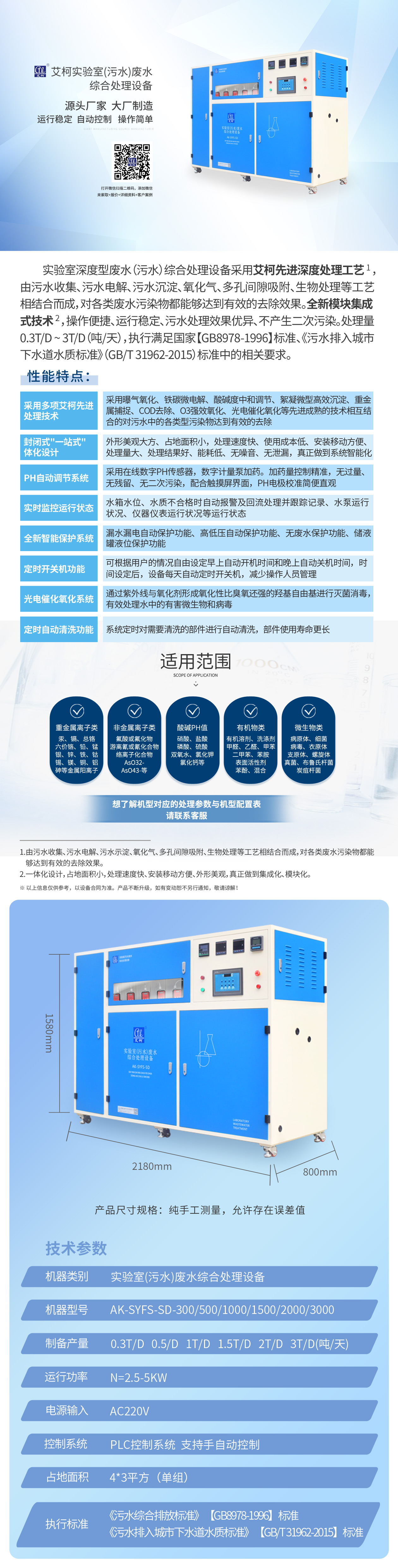 0.3T-3T深度型綜合污水處理設備插圖